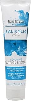 Foaming Clay Cleanser (125ml) - Contains Salicylic Acid & Lactic Acid with White Clay to Deeply Cleanse & Purify for Healthier Looking Skin. Dermatologically Tested