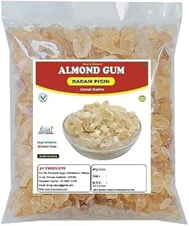 3V PRODUCTS Almond Gum 150g | Badam Pisin | Gond Katira | Badam Gum | Super Food | 100% Natural