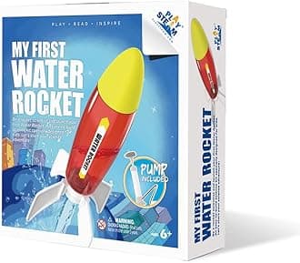 PLAYSTEM Water Rocket Launcher for Kids(50 feet) - DIY Science Stem Toys - Xmas Gift for Boys & Girls