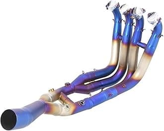 MASHRGX Motocycle Exhaust For B&MW S1000RR 2019-2024 S1000R 2021-2024 Exhaust System Slip On Motorcycle Headers Pipe Front Connector Tube Exhaust End Silencers(Stainless steel 2)