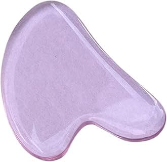 Massage Roller Board Heart-Shaped Relieve Face Tension Transparent Skin Care Guasha Stone for Adult Guasha Tool