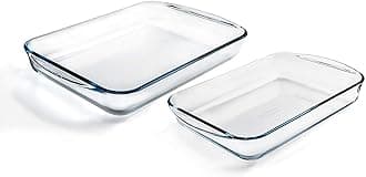 pyrex 3xClassic 2 Piece Rectangular Glass Baking Roasting Bake Roaster Dish Set