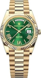 Pagani Design 1752 DD36 Luxury Men's Automatic Mechanical Watch, Sapphire Glass, Day Date Watch, Seagull Caliber ST16, 100m Water Resistant