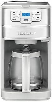 Stainless Steel Automatic Grind and Brew 12-Cup Coffeemaker with 24-Hour Programmability, 1-4 Cup Setting and Glass Carafe