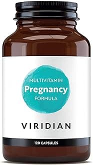 Viridian - Pregnancy Multivitamin Formula - 120 Caps | DHA & Folic Acid | for Pregnancy & Breastfeeding |Formula for Mother & Baby | Iron, Iodine, Vitamin D & More for Cognitive & Bone Health | Vegan