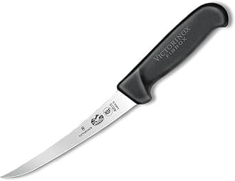5660315 Fibrox Boning Knife Narrow Curved 15cm Stainless Steel Blade