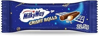 Crispy Rolls, Milk Chocolate, Crispy Wafer & Whipped Filling, 22.5g, Ideal sharing biscuit snack bar