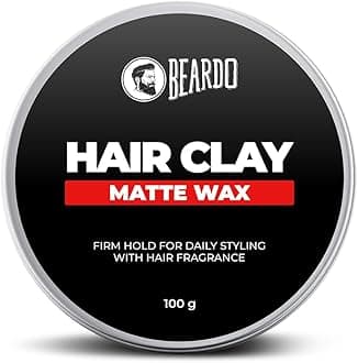 Hair CLAY Wax for Men, 100 gm | Matte Finish with volume| Strong Hold Re-stylable Hair styles | With Kaolin Clay | Used by salon professionals 3.4Fl Oz
