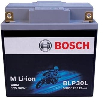 BOSCH BLP30L - Group 30-12V Lithium Battery - Powersport Li-ion Phosphate - 120A for Motorcycles, ATV/UTV, Snow Mobiles, Personal Watercrafts, Scooters and Jet Skis - 6.89″ x 3.43″ x 6.10″