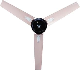 Superfan SupermyQ 1200mm BLDC Ceiling Fan with Direct Voice Command & Wi-Fi | 35W Energy Efficient | 260 CMM Air Delivery | Smart Control | 5 Year Warranty | Onyx Blush
