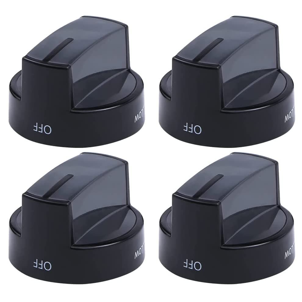Semzohc 4 Pack W10339442 Replacement Range Oven Stove Knobs for Whirlpool Gas Range Stove - Replaces WPW10339442VP, 2311008, AP6019877, PS11753188, EAP11753188, W10339443, WPW10339443