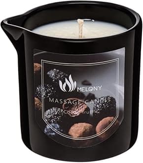 MELONY Massage Oil Candle | Great for Calming, Soothing and to Relax | with Natural Soy Wax | 8.1oz (Cocoa Truffle)