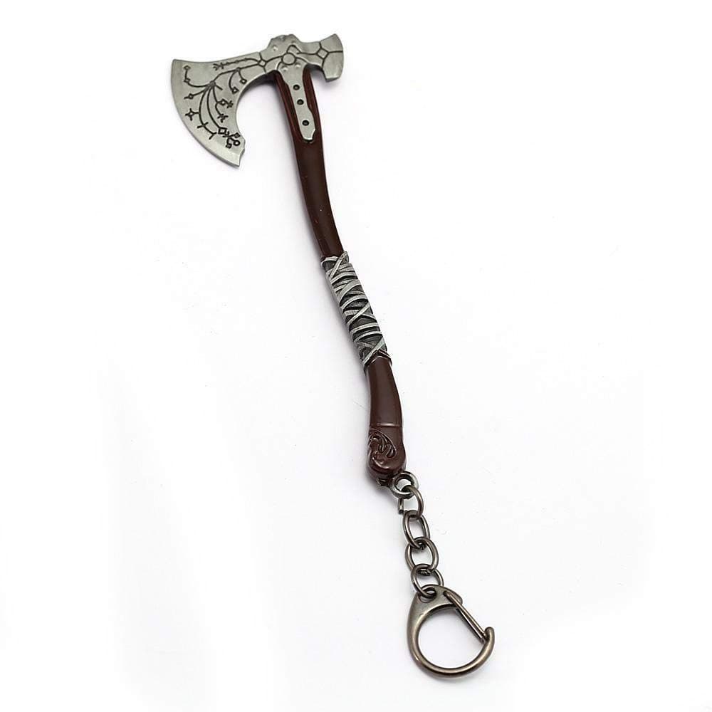Greek Mythology Inspired - Kratos Axe Leviathan Special Silver Edition Keychain