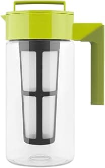 Takeya Iced Tea Maker with Patented Flash Chill Technology Made in USA 1 Quart Green 11170