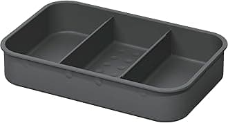 NINKA Eins2top 5003.11 41514 Organic Bowl with 3 Divisions Cover with Filter for 4.2/5.5/8 Litres Dark Grey/Silver 3 Divisions