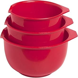 Red Mixing Bowls Set
