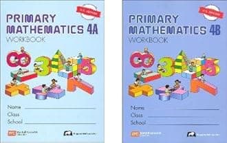 Primary Mathematics Grade 4 WORKBOOK SET--4A and 4B Paperback