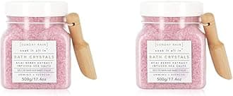 Sunday Rain Luxury Nourishing Bath Crystals, Vegan & Cruelty-Free with Vitamin Rich Acai Berry Extract & Natural Sea Salts, 500g (Pack of 2)