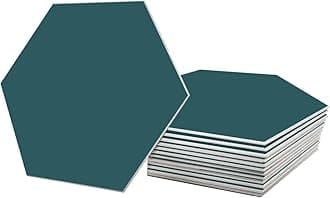 Avant Decor Peel and Stick Kitchen Backsplash | Stone Composite Hexagon Solid Color | Easy DIY Installation 6" x 6.9" Box of 30, Succulent