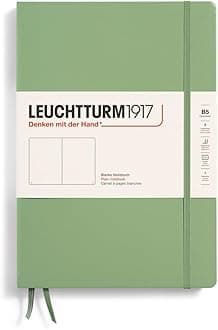 LEUCHTTURM1917 - Notebook Hardcover Composition B5-219 Numbered Pages for Writing and Journaling (Sage, Plain)
