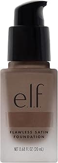 e.l.f. Flawless Finish Foundation, Lightweight & Medium Coverage, Semi-Matte Finish, Chestnut, 0.68 Fl Oz (20mL)