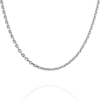 PAVOI Solid 925 Sterling Silver Chain Necklace, 22K Gold Plated, Italian Diamond-Cut Cable Chain Necklace for Women and Men, Made in Italy