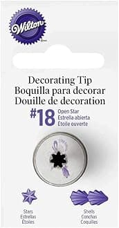 Wilton Decorating Piping Tip, No 18 - Star