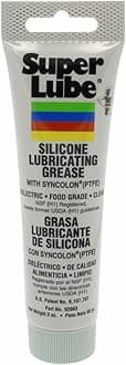 Super Lube 92003 Silicone Lubricating Grease with PTFE, 3 oz Tube, Translucent White