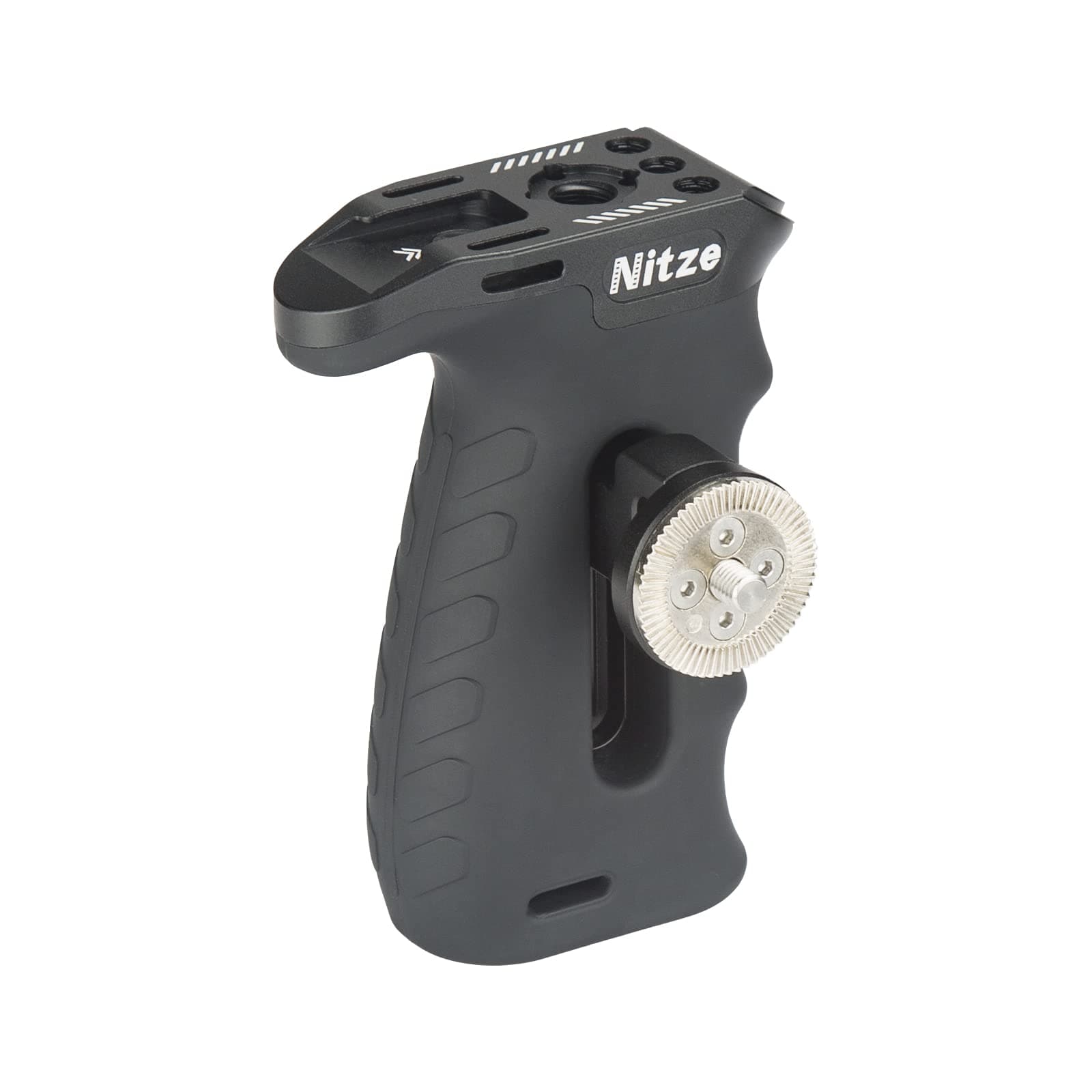 Nitze Ergonomic Side Handle with ARRI Rosette Adjustable Left and Right Side Handle for Camera and Monitor Rig - PA29A