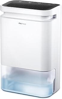 10L Desiccant Dehumidifier with Timer, Air Filter, Continuous Drainage, Digital Control Panel - Ideal for Cold Temperatures in Damp Homes, Basements & Garages