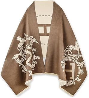 - Scarfs for Women Pashmina Silky Shawl Wrap for Evening Dressing Blanket Open Front Poncho Cape