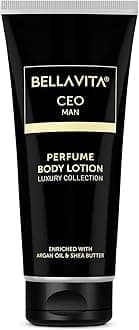 Bella Vita Luxury Intense CEO Man Body Perfume Lotion for Nourishing, Hydrating, Soft, Supple & Healthy Skin with Argan Oil & Shea Butter 200 Ml