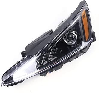 Headlights For 2019 2020 Hyundai Elantra, Left Driver Side Halogen Headlamp Headlight Assembly Replaces, Headlight Assembly Replacement Black Housing Clear Lens (Left)