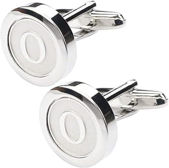Dannyshi Mens Classic Stainless Steel Initial Cufflinks 26 Alphabet Initial Letter Cufflinks Business Wedding Shirts A-Z