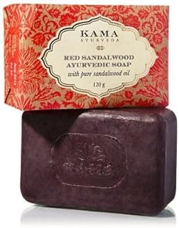 Red Sandalwood Ayurvedic Soap with Pure Sandalwood Oil, 125g