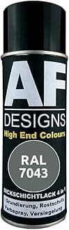 Alex Flittner Designs Rust Protection Paint 4-in-1 RAL 7043 Traffic Grey B Metal Protective Paint Spray Rust Protection Paint Spray Can