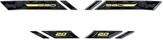 labelbike - 3D Stickers Motorcycle Fairing Corners Protection and Decoration in Resin Compatible with Yamaha Tmax 560 20Th Anniversary 2021