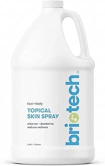 BRIOTECH Topical Skin Spray, Hypochlorous Acid for Sensitive Skin, HOCl Facial Mist, Full Body Support Against Irritation, Calm Redness, Soothe Foot & Scalp, 1 Gallon Refill (1 Pack)