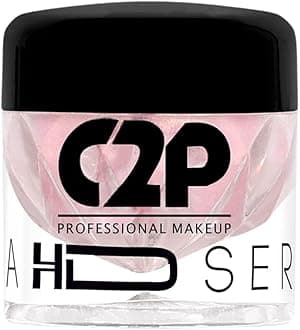 C2P Pro Eyeshadow Pigment for Eye Makeup | Highly Pigmented Loose Metallic Glitter Powder | Long-Lasting & Blendable Shimmer Eyeshadow (Mid Night 10, 2g) for Women & Girls