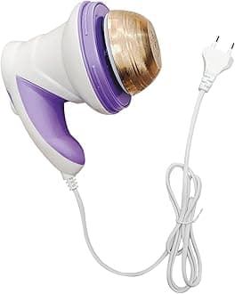 Electric Kansa Vati Massager with Bronze Bowl for Feet (White & Purple) - Elevate Your Wellness with Lavish Design and Effective Foot Therapy (Kansya Vatki Foot Massager)