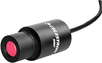 Celestron 44422 Digital USB HD Microscope Imager, 5MP CMOS Sensor, Mac & Windows Compatible, Black