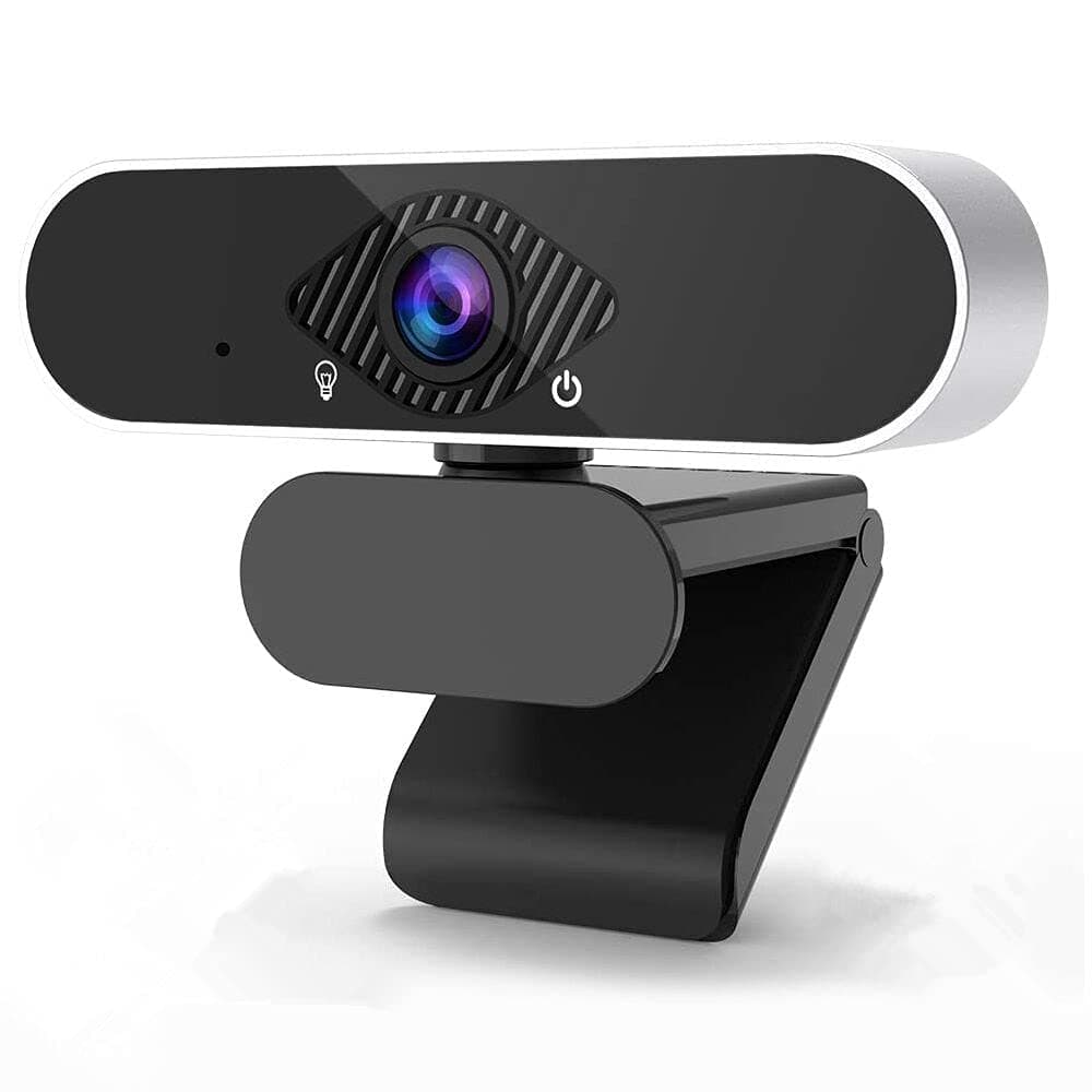 Full HD 1080p Webcam for PC, Computer Web Cameras Support 360 Degree Rotation Desktop Laptop Webcam with Built-in Microphone Plug and Play Suitable for Online Classes Small Meetings