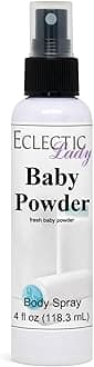 Eclectic Lady Baby Powder Body Spray, 4 ounces, Body Mist for Women with Clean, Light & Gentle Fragrance, Cologne with Soft, Subtle Aroma For Daily Use