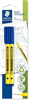 307-3 BK2 Noris Handwriting Pen - Blue (Pack of 2)