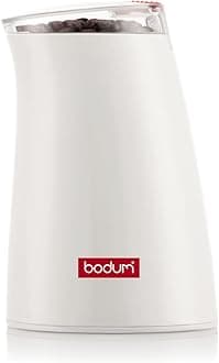 Bodum C-Mill Electric Blade Coffee and Spice Grinder, Stainless Steel Blade, White