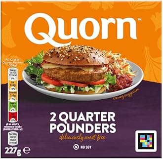 Quorn 2 Meat Free Quarter Pounders, 227g (Frozen)