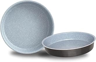 Danish Design Non-Stick Round Pan - Ceramic Coating, PTFE Free, TUV Tested, Oven Safe, High-Grade Aluminum, Scratch Resistant, Easy to Clean, Durable, Eco-Friendly, PFOA Free (40 CM)