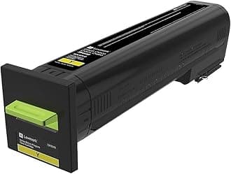 Lexmark 72K10Y0 CS820, CX820, CX825, CX860 Yellow Return Program Cartridge Toner