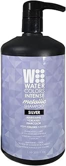 Watercolors Intense Metallic Color Depositing Shampoo, Semi Permanent Hair Color - 33.8 oz - SILVER