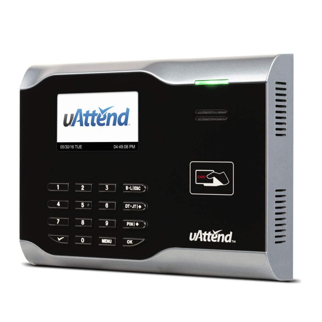 uAttend CB6000 Advanced Employee Time Clock System | RFID Punch Clock with Cloud Connectivity